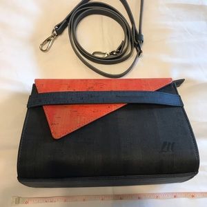 Lovely grey and orange bag